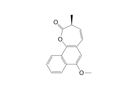 AGGREGATIN_B;4-METHOXY-3'-METHYLNAPHTHO-[1.2-B]-OXEPIN-2'-(3'-H)-ONE