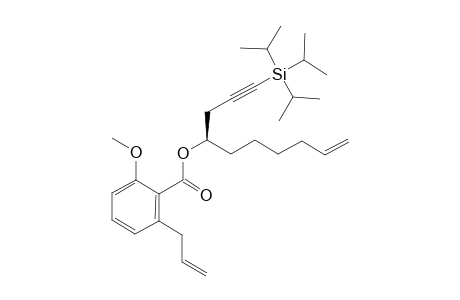 (1R)-1-[3-(TRIISOPROPYLSILYL)-PROP-2-YNYL]-HEPT-6-ENYL-2-ALLYL-6-METHOXY-BENZOATE