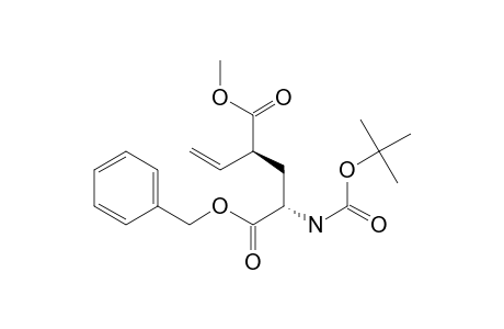 1-Benzyl 5-methyl- 2(S)-[(tert-butoxycarbonyl)amino]-4(R/S)-ethenylpentanedioate