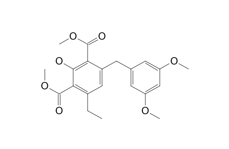 4-(3,5-Dimethoxybenzyl)-6-ethyl-2-hydroxy-benzene-1,3-dicarboxylic acid dimethyl ester