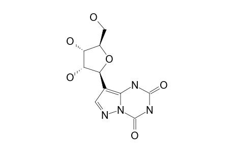2,4-DIOXO-8-BETA-D-RIBOFURANOSYL-1H,3H-PYRAZOLO-[1,5-A]-1,3,5-TRIAZINE