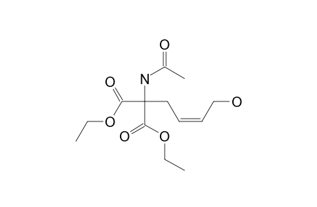 2-Acetamido-2-[(Z)-4-hydroxybut-2-enyl]malonic acid diethyl ester