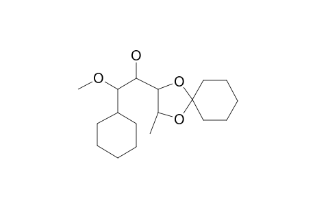 2-(2-Cyclohexyl-1-hydroxy-2-methoxyethyl)-3-methyl-1,4-dioxaspiro[5.4]decane