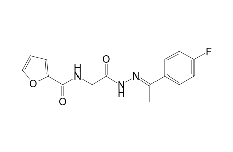 N-(2-{(2E)-2-[1-(4-fluorophenyl)ethylidene]hydrazino}-2-oxoethyl)-2-furamide