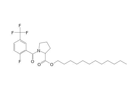 L-Proline, N-(2-fluoro-5-trifluoromethylbenzoyl)-, dodecyl ester