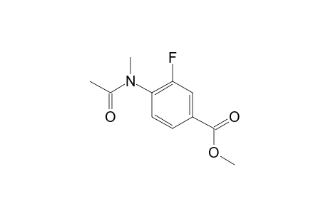 4-Acetamido-3-fluorobenzoic acid, N-methyl-, methyl ester