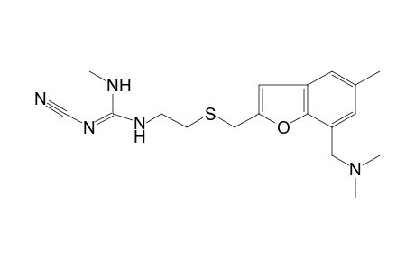 2-cyano-1-{2-{{7-[(dimethylamino)methyl]-5-methyl-2-benzofuranyl}methyl}thio}ethyl}-3-methylguanidine