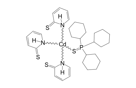 [TRICYCLOHEXYL-THIOXO-LAMBDA(5)-PHOSPHONYL]-[TRIS-(2(1H)-PYRIDINETHIONE)]-CADMIUM-COMPLEX