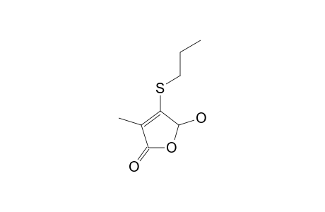 5-HYDROXY-3-METHYL-4-PROPYLSULFANYL-5H-FURAN-2-ONE