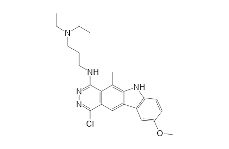 1-Chloro-4-[3-(diethylamino)propylamino]-9-methoxy-5-methyl-6H-pyridazino[4,5-b]carbazole