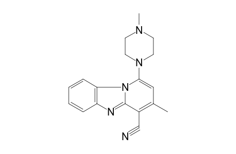 3-Methyl-1-(4-methyl-1-piperazinyl)pyrido[1,2-a]benzimidazole-4-carbonitrile