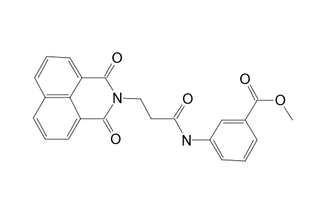 3-[3-(1,3-Dioxo-1H,3H-benzo[de]isoquinolin-2-yl)-propionylamino]-benzoic acid, methyl ester