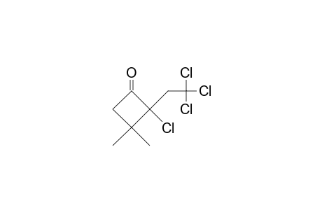 2-CHLORO-3,3-DIMETHYL-2-(2,2,2-TRICHLOROETHYL)CYCLOBUTANONE