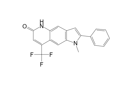 1-Methyl-2-phenyl-8-(trifluoromethyl)-1,5-dihydro-6H-pyrrolo[2,3-g]quinolin-6-one