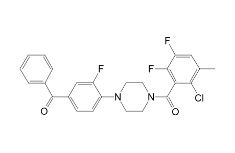 [4-[4-(2-chloro-5,6-difluoro-3-methyl-benzoyl)piperazin-1-yl]-3-fluoro-phenyl]-phenyl-methanone