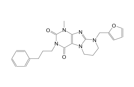9-(2-furylmethyl)-1-methyl-3-(3-phenylpropyl)-6,7,8,9-tetrahydropyrimido[2,1-f]purine-2,4(1H,3H)-dione