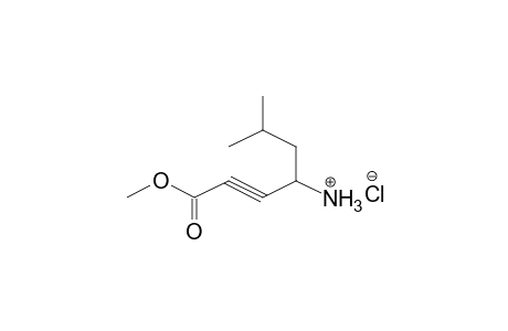2-Heptinsaeure, (4S)-4-amino-6-methyl-, methylester, hydrochlorid