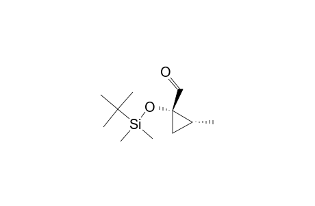 (1S,2R)-1-t-butyldimethylsiloxy 2-methylcyclopropanecarboxaldehyde