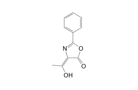 5(4H)-Oxazolone, 2-phenyl-4-(1-hydroxy-ethylidene)-