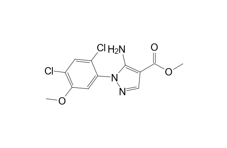 1H-Pyrazole-4-carboxylic acid, 5-amino-1-(2,4-dichloro-5-methoxyphenyl)-, methyl ester
