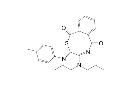 3-(4-Methylphenylimino)-4-(di-n-propylamino)-2,5-benzothiazocine-1,6-dione