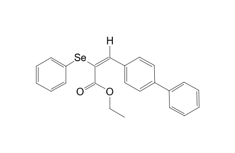(E)-ETHYL-2-(PHENYLSELENO)-3-(4-PHENYLPHENYL)-2-PROPENOATE