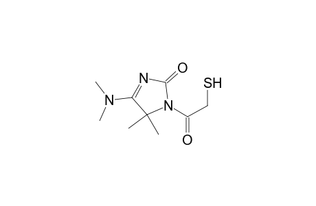 5-(Dimethylamino)-3,4-dihydro-3-(2-mercaptoacetyl)-4,4-dimethyl-2H-imidazol-2-one