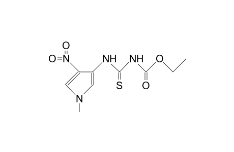 4-(1-methyl-4-nitropyrrol-3-yl)-3-thioallophanic acid, ethyl ester