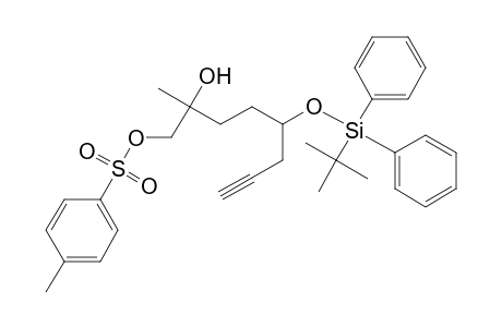 5-tert-Butyldiphenylsilyloxy-2-hydroxy-2-methyl-oct-7-yn-1-yl toluene-P-sulfonate