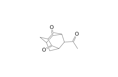 Tricyclo[3.3.1.1(3,7)]decane-2,6-dione, 4-acetyl-