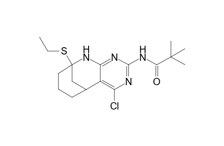 2-Pivaloylamino-4-chloro-9-ethylthio-5,6,7,8,9,10-hexahydro-5,9-methanopyrimido[4,5-b]azocine