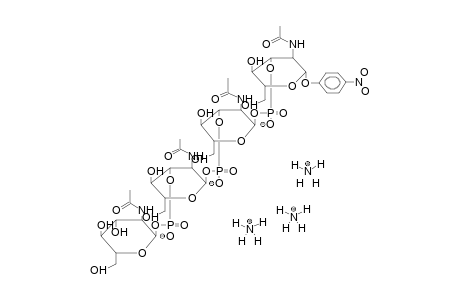 PARA-NITROPHENYL 2-ACETAMIDO-3-{2-ACETAMIDO-3-[2-ACETAMIDO-3-(2-ACETAMIDO-2-DEOXY-ALPHA-D-GLUCOPYRANOSYLPHOSPHO)-2-DEOXY-ALPHA-D-GLUCOPYRANOSYLPHOSPHO]-2-DEOXY-ALPHA-D-GLUCOPYRANOSYLPHOSPHO}-2-DEOXY-B