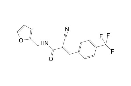 (2E)-2-cyano-N-(2-furylmethyl)-3-[4-(trifluoromethyl)phenyl]-2-propenamide