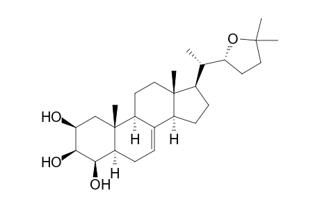 (22R,25)-Epoxycholest-7-ene-2-beta,3-beta,4-beta-triol