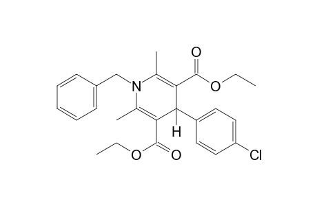 1-benzyl-4-(p-chlorophenyl)-1,4-dihydro-2,6-dimethyl-3,5-pyridinedicarboxylic acid, diethyl ester