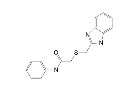 Acetamide, 2-(benzimidazol-2-yl)methylthio-N-phenyl-