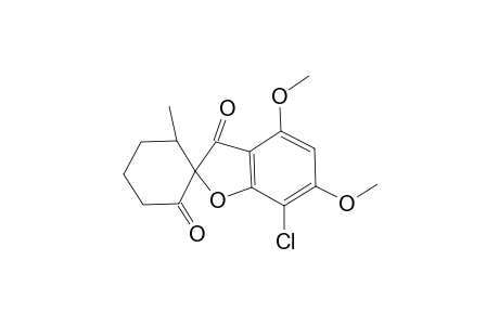 Spiro[benzofuran-2(3H),1'-cyclohexane]-2',3-dione, 7-chloro-4,6-dimethoxy-6'-methyl-