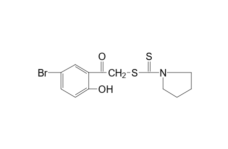 5'-bromo-2'-hydroxy-2-mercaptoacetophenone, 2-(1-pyrrolidinecarbodithioate)