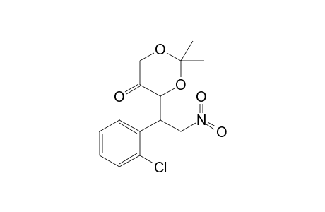 2,2-Dimethyl-4-[1-(2-chlorophenyl)-2-nitroethyl]-1,3-dioxan-5-one