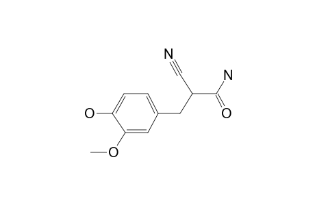 2-Cyano-3-(4-hydroxy-3-methoxyphenyl)propanamide