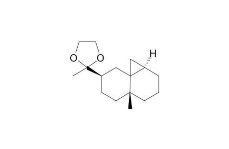 7.beta.-[1,1-(ethylenedioxy)ethyl]-4a.beta.-methyl-1a.alpha.-decahydrocyclopropa[d]naphthalene