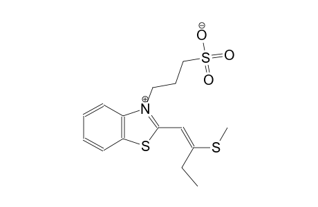 (E)-3-(2-(2-(methylthio)but-1-en-1-yl)benzo[d]thiazol-3-ium-3-yl)propane-1-sulfonate