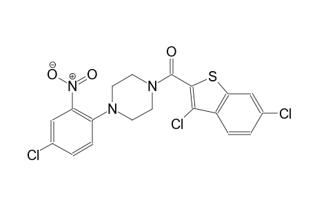 1-(4-chloro-2-nitrophenyl)-4-[(3,6-dichloro-1-benzothien-2-yl)carbonyl]piperazine