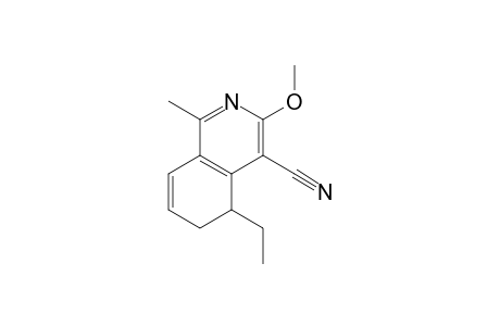 4-Cyano-5-ethyl-1-methyl-3-methoxy-5,6-dihydroisoquinoline