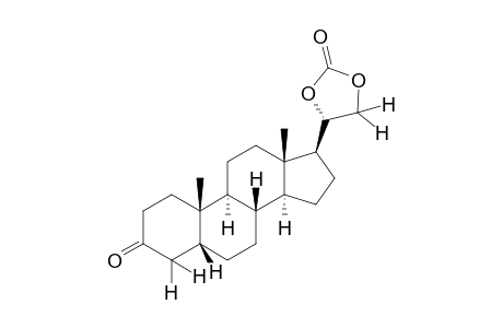 20β,21-dihydroxy-5β-pregnan-3-one, cyclic carbonate