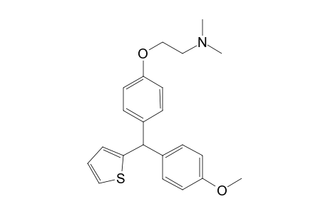 2-[4-[(4-methoxyphenyl)-(2-thienyl)methyl]phenoxy]-N,N-dimethyl-ethanamine