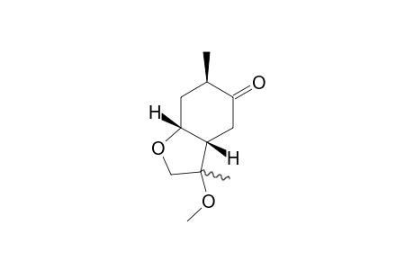 (1R,4R,6S)-9-Methoxy-4,9-dimethyl-7-oxabicyclo[4.3.0]nonan-3-one isomer