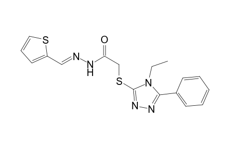 acetic acid, [(4-ethyl-5-phenyl-4H-1,2,4-triazol-3-yl)thio]-, 2-[(E)-2-thienylmethylidene]hydrazide