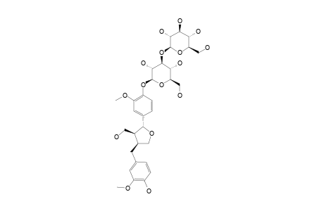 (+)-LARICIRESINOL-4'-O-BETA-D-GLUCOPYRANOSYL-(1->3)-BETA-D-GLUCOPYRANOSIDE