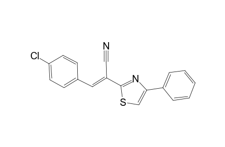 2-Thiazoleacetonitrile, alpha-[(4-chlorophenyl)methylene]-4-phenyl-